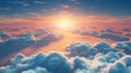 Radiant Serenity: The Majestic Sun Above The Clouds