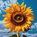 Radiant Solitude: A Sunflower's Symphony