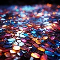 Radiant Spectrum on Holographic Tile Array. AI generation Royalty Free Stock Photo