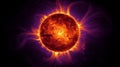 Radiant Sunburst: Mesmerizing Ultra-Violet Illumination of the Celestial Star