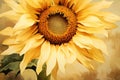 Radiant Sunflower: A Vibrant Display of Crisp Texture and Connec