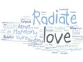 Radiate love cloud concept Royalty Free Stock Photo