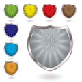 Radiate shield Royalty Free Stock Photo