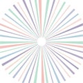 Radiating lines in a circular pattern emanate from a central point, creating an abstract Royalty Free Stock Photo