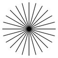 Radiating, radial lines. Starburst, sunburst shape. Ray, beam li Royalty Free Stock Photo