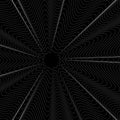 Radiating wavy, distorted lines. Concentric pattern, background