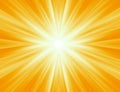 Radiating yellow rays Royalty Free Stock Photo