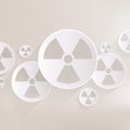 Radiation danger icon Royalty Free Stock Photo