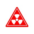 Radiation Danger sign. Caution chemical hazards. Warning sign of