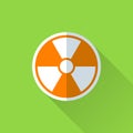 Radiation flat icon
