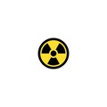 Radiation Hazard Sign. Hazard symbol. Danger logo. Warning sign icon Royalty Free Stock Photo
