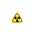 Radiation Hazard Sign. Hazard symbol. Danger logo. Warning sign icon Royalty Free Stock Photo