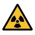 Radiation Hazard Symbol Sign Isolate On White Background,Vector Illustration EPS.10 Royalty Free Stock Photo
