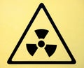 Radiation hazard symbol sign of radhaz threat