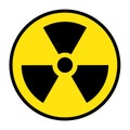 The radiation icon. Radiation symbol