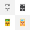 Radiation measurement device icon