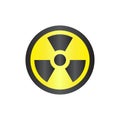 Radiation nuclear danger sign symbol vector