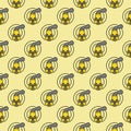 Radiation Nuclear Power Plant with Smoke vector Reactor colored seamless pattern Royalty Free Stock Photo