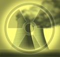 Radiation and radioactive symbol Royalty Free Stock Photo