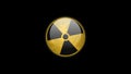 Radiation Sign Rotates