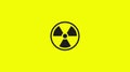 Radiation sign. Vector isolated illustration