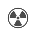 Radiation symbol. Radiation warning icon. Vector illustration Royalty Free Stock Photo