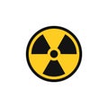 Radiation symbol. Radiation warning icon. Vector illustration Royalty Free Stock Photo