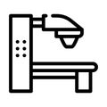 Radiation therapy machine line icon vector illustration Royalty Free Stock Photo