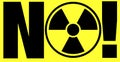 Radiation warning Royalty Free Stock Photo