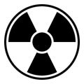 Radiation Warning Sign Royalty Free Stock Photo