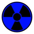 Radiation Warning Sign Royalty Free Stock Photo