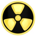 Radiation Warning Sign Royalty Free Stock Photo