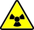 Radiation warning symbol Royalty Free Stock Photo
