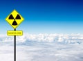 Radiation warning symbol Royalty Free Stock Photo