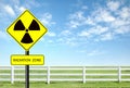Radiation warning symbol Royalty Free Stock Photo