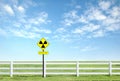 Radiation warning symbol Royalty Free Stock Photo