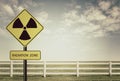 Radiation warning symbol Royalty Free Stock Photo