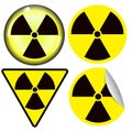 Radiation warning symbol Royalty Free Stock Photo