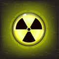 Radiation warning symbol vector Royalty Free Stock Photo