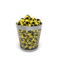 Radiation wastebasket