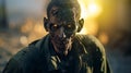 Radiation Zombie: A Photorealistic Close-up In Yankeecore Style