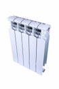 Radiator battery on white background Royalty Free Stock Photo