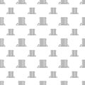 Radiator. Seamless pattern with radiators on a white background.