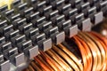 Radiator and inductance coil Royalty Free Stock Photo