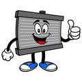 Radiator Mascot with Thumbs Up