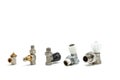 Radiator shut-off valves Royalty Free Stock Photo