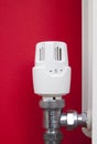 Radiator thermostat valve Royalty Free Stock Photo