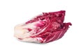 Sliced radicchio, Red salad isolated on white background. Royalty Free Stock Photo