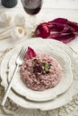 Radicchio risotto Royalty Free Stock Photo