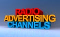 radio advertising channels on blue